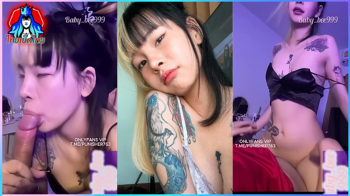 คลิปหลุดโอลี่เเฟน น้องบี babybee999 สาวสวยตัวเล็กสักลายหุ่นเเจ่มเธอเงี่ยนจึงโม๊คควยเเฟนจับบ๊วบจนหำโด่ก่อนขึ้นเย็ดขย่มควยคาชุดนอนเจอซอยหีหน้าฟินได้อารมณ์น้ำเเตกเต็มเนินหี